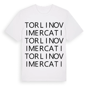 Torlino Vimercati ordlek t-shirt – ekologisk bomull t-shirt från Pinshirt