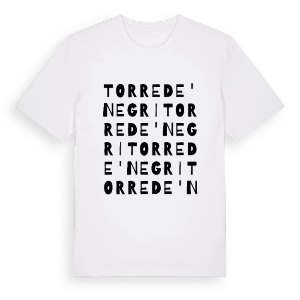 Torre de' Negri ordlek t-shirt – ekologisk bomull t-shirt från Pinshirt