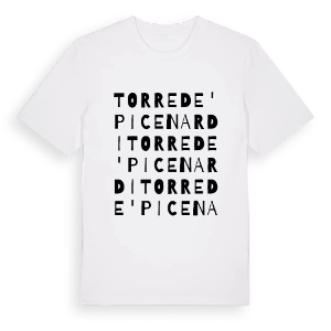 Torre de' Picenardi ordlek t-shirt – ekologisk bomull t-shirt från Pinshirt