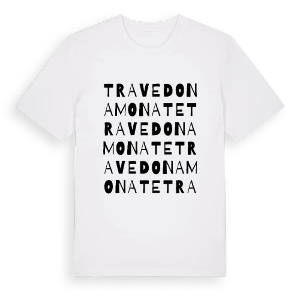 Travedona Monate ordlek t-shirt – ekologisk bomull t-shirt från Pinshirt