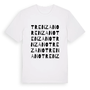 Trenzano ordlek t-shirt – ekologisk bomull t-shirt från Pinshirt