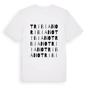Tribiano ordlek t-shirt – ekologisk bomull t-shirt från Pinshirt