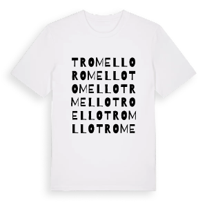 Tromello ordlek t-shirt – ekologisk bomull t-shirt från Pinshirt