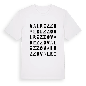 Val Rezzo ordlek t-shirt – ekologisk bomull t-shirt från Pinshirt