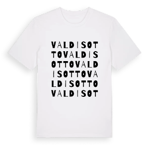 Valdisotto ordlek t-shirt – ekologisk bomull t-shirt från Pinshirt