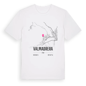 Valmadrera karta t-shirt – ekologisk bomull t-shirt från Pinshirt