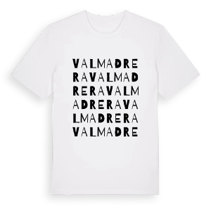 Valmadrera ordlek t-shirt – ekologisk bomull t-shirt från Pinshirt