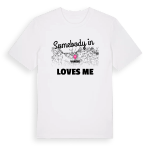 Någon i Varese älskar mig t-shirt – ekologisk bomull t-shirt från Pinshirt