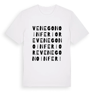 Venegono Inferiore ordlek t-shirt – ekologisk bomull t-shirt från Pinshirt