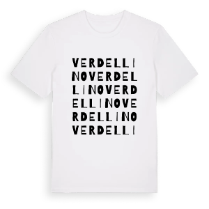 Verdellino ordlek t-shirt – ekologisk bomull t-shirt från Pinshirt