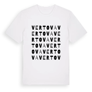 Vertova ordlek t-shirt – ekologisk bomull t-shirt från Pinshirt
