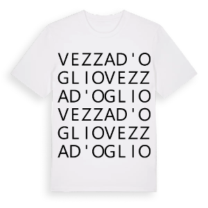 Vezza d'Oglio ordlek t-shirt – ekologisk bomull t-shirt från Pinshirt