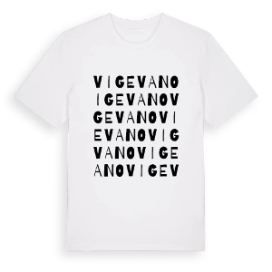 Vigevano ordlek t-shirt – ekologisk bomull t-shirt från Pinshirt