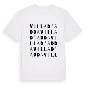 Villa d'Adda ordlek t-shirt – ekologisk bomull t-shirt från Pinshirt