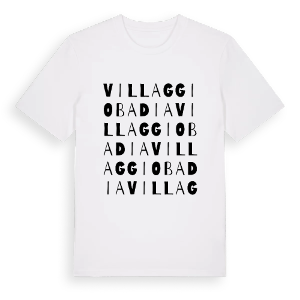 Villaggio Badia ordlek t-shirt – ekologisk bomull t-shirt från Pinshirt