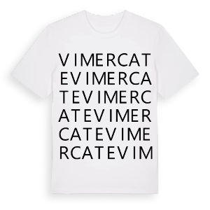 Vimercate ordlek t-shirt – ekologisk bomull t-shirt från Pinshirt
