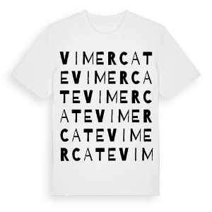 Vimercate ordlek t-shirt – ekologisk bomull t-shirt från Pinshirt