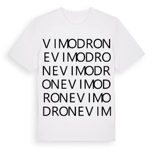 Vimodrone ordlek t-shirt – ekologisk bomull t-shirt från Pinshirt