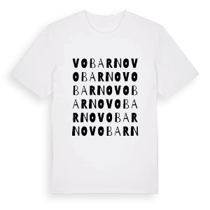 Vobarno ordlek t-shirt – ekologisk bomull t-shirt från Pinshirt