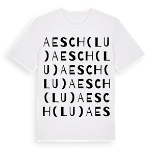 Aesch (LU) ordlek t-shirt – ekologisk bomull t-shirt från Pinshirt