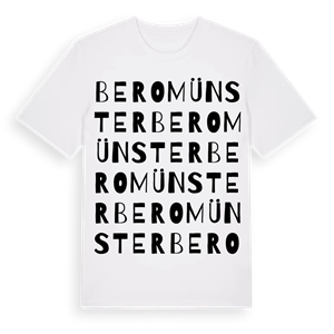 Beromünster ordlek t-shirt – ekologisk bomull t-shirt från Pinshirt
