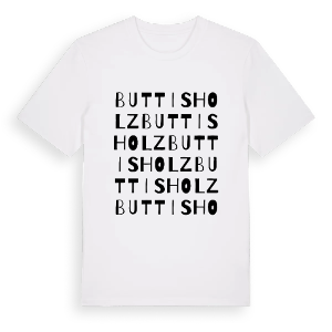 Buttisholz ordlek t-shirt – ekologisk bomull t-shirt från Pinshirt