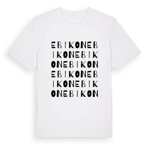 Ebikon ordlek t-shirt – ekologisk bomull t-shirt från Pinshirt