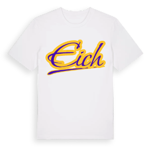 Eich baseball t-shirt – ekologisk bomull t-shirt från Pinshirt