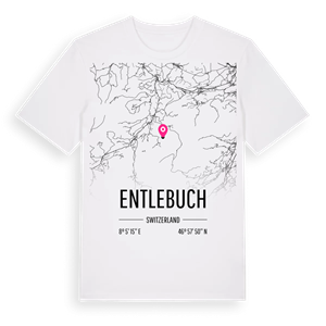 Entlebuch karta t-shirt – ekologisk bomull t-shirt från Pinshirt