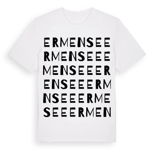 Ermensee ordlek t-shirt – ekologisk bomull t-shirt från Pinshirt