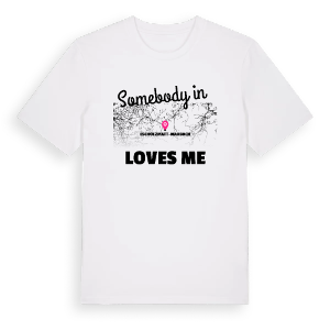 Någon i Escholzmatt-Marbach älskar mig t-shirt – ekologisk bomull t-shirt från Pinshirt