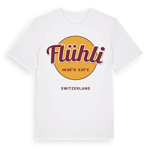 Flühli cirkel t-shirt – ekologisk bomull t-shirt från Pinshirt