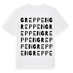Greppen ordlek t-shirt – ekologisk bomull t-shirt från Pinshirt