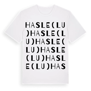 Hasle (LU) ordlek t-shirt – ekologisk bomull t-shirt från Pinshirt