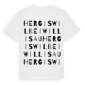 Hergiswil bei Willisau ordlek t-shirt – ekologisk bomull t-shirt från Pinshirt