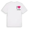 Jag älskar Luthern t-shirt litet tryck