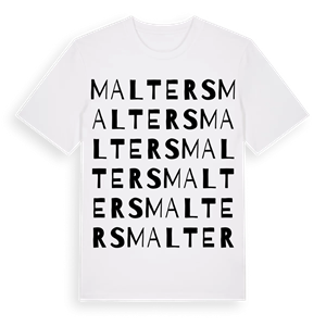 Malters ordlek t-shirt – ekologisk bomull t-shirt från Pinshirt