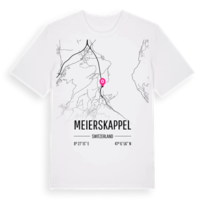 Meierskappel karta t-shirt – ekologisk bomull t-shirt från Pinshirt