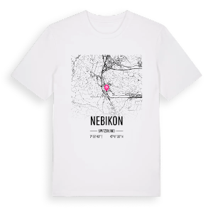Nebikon karta t-shirt – ekologisk bomull t-shirt från Pinshirt