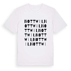Nottwil ordlek t-shirt – ekologisk bomull t-shirt från Pinshirt
