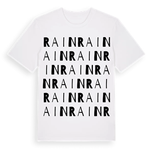 Rain ordlek t-shirt – ekologisk bomull t-shirt från Pinshirt