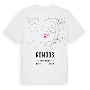 Romoos karta t-shirt – ekologisk bomull t-shirt från Pinshirt