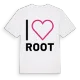 Jag älskar Root t-shirt stort tryck