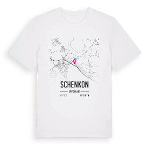 Schenkon karta t-shirt – ekologisk bomull t-shirt från Pinshirt