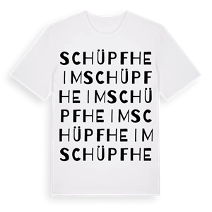 Schüpfheim ordlek t-shirt – ekologisk bomull t-shirt från Pinshirt
