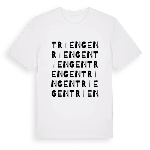 Triengen ordlek t-shirt – ekologisk bomull t-shirt från Pinshirt