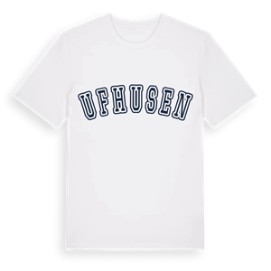 Ufhusen college t-shirt – ekologisk bomull t-shirt från Pinshirt