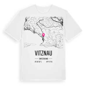Vitznau karta t-shirt – ekologisk bomull t-shirt från Pinshirt