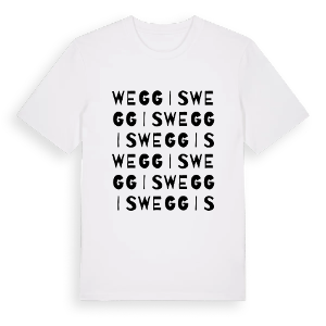 Weggis ordlek t-shirt – ekologisk bomull t-shirt från Pinshirt