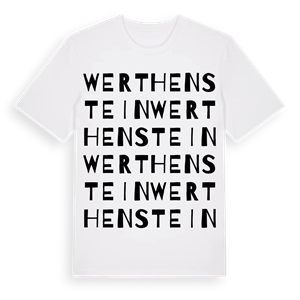 Werthenstein ordlek t-shirt – ekologisk bomull t-shirt från Pinshirt
